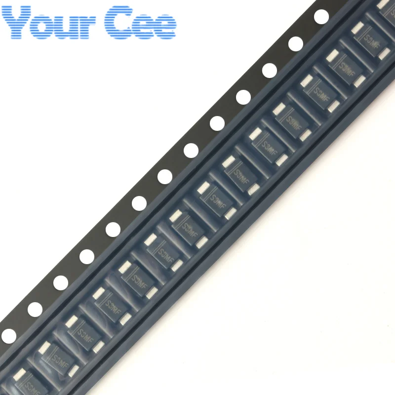 Diodo rectificador de recuperación ultrarrápida, 100 piezas, S3MF, S2MF, US1MF, RS1MF, ES1JF, SMAF, SMD - imagen 2