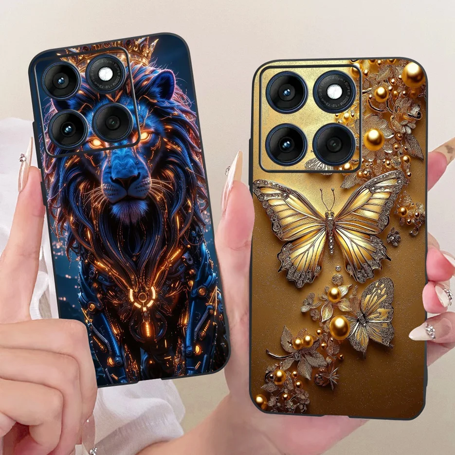 Para Motorola Edge 60 Fusion funda Edge60 S lujosa mariposa árbol pintado funda de silicona suave para Motorola Edge 60 Pro Fundas - imagen 3