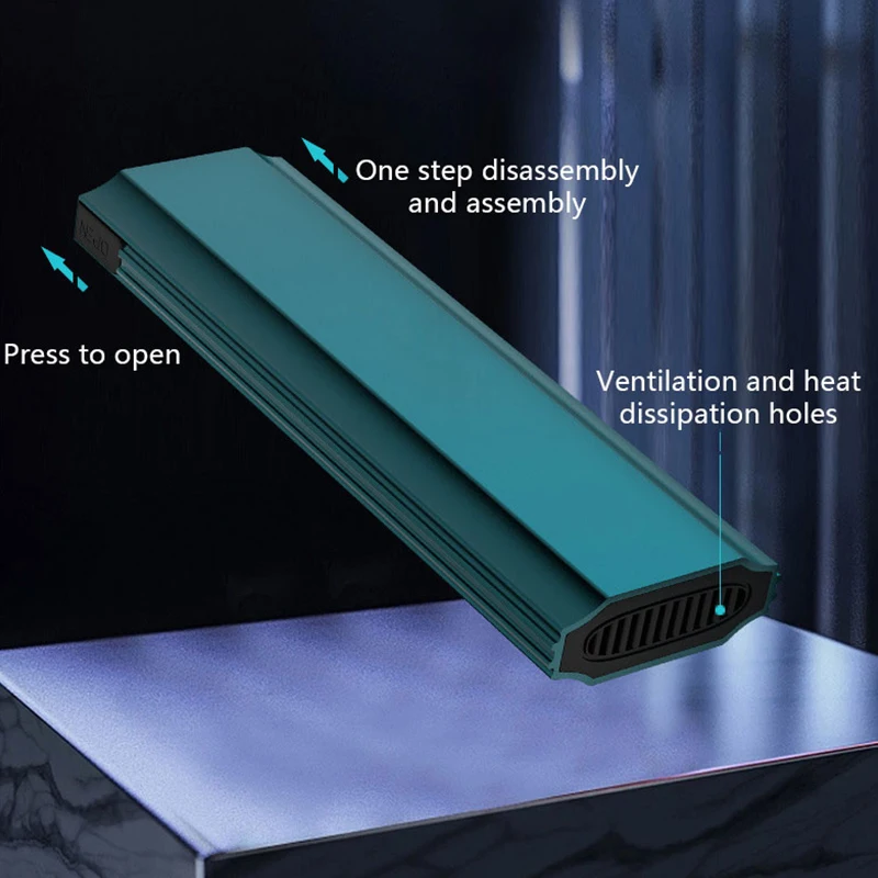 UTHAI M16 Caja de disco duro SSD sin herramientas Protocolo dual NGFF/NVME 20G/10G/5G Tipo-C 3.1 Caja de unidad de estado sólido - imagen 3