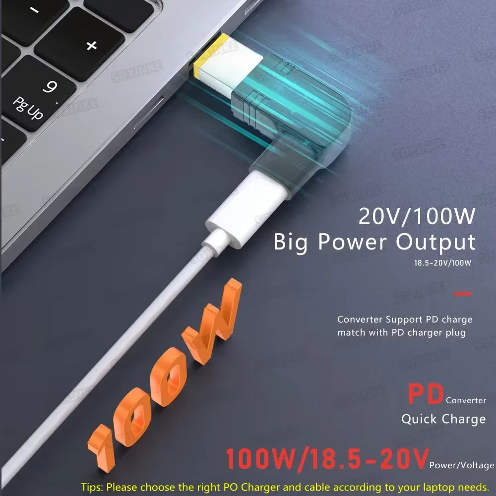 Cargador USB-C 100W Universal Portátil – Asus Lenovo HP Dell Acer Samsung - imagen 3
