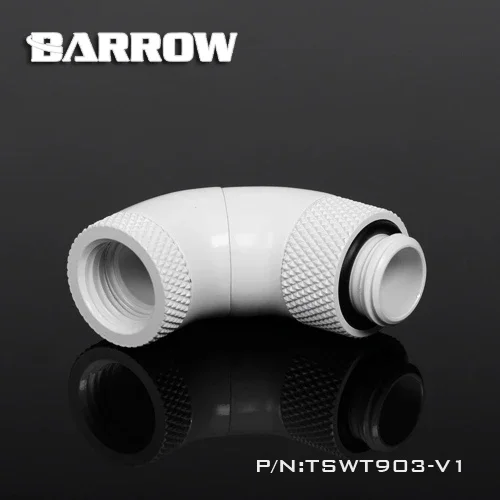 Barrow-extensor giratorio de 90 grados, accesorios de refrigeración por agua, TSWT903-V1, color blanco, negro y plateado - imagen 2