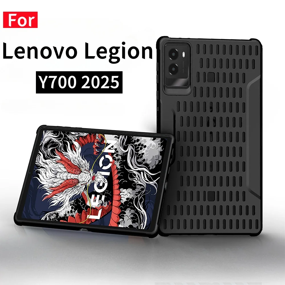 Para Lenovo Legion Y700 2025 juego Tablet Funda trasera Funda para LEGION Y700 3. a generación 8,8 pulgadas TB321FU cubierta de disipación de calor