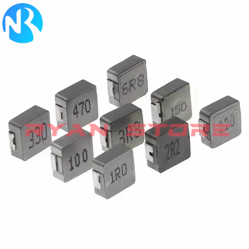 50 Uds SMD Inductor blindado inductancia de alta potencia 0530 1UH 1,5 2,2UH 3,3 4,7 6,8 10 15 22 33UH 47UH 0530 1R0 3R3 4R7 6R8 100 2R2 - imagen 3