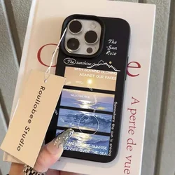 Funda TPU iPhone 11 a 16 Pro Max – Diseño Amanecer Antigolpes