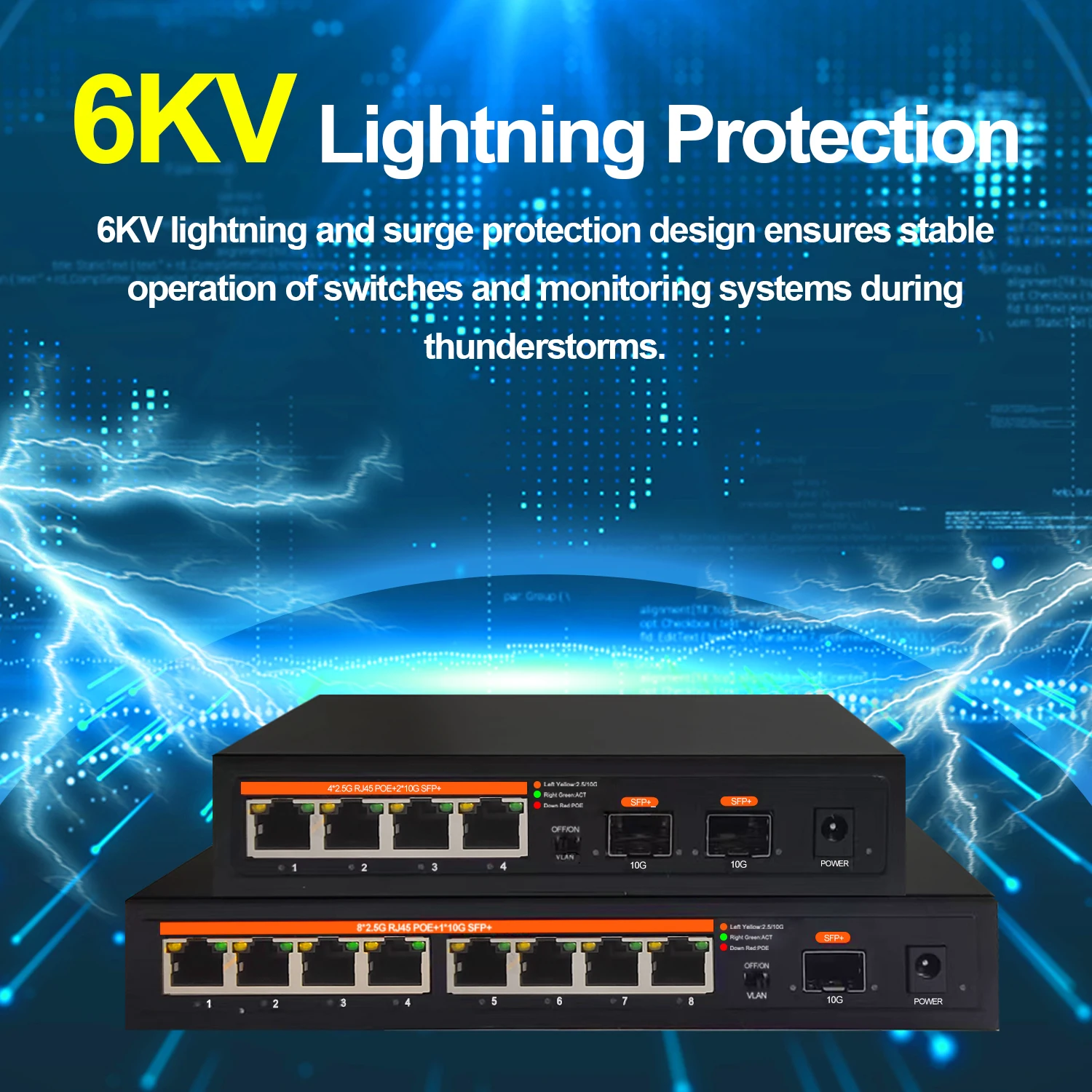 Interruptor Ethernet de red no POE, enchufe europeo de 2,5G, 4 puertos, 8 puertos, concentrador LAN no gestionado, sin ventilador, AI, WTD, Plug and Play para enrutador Wifi - imagen 3