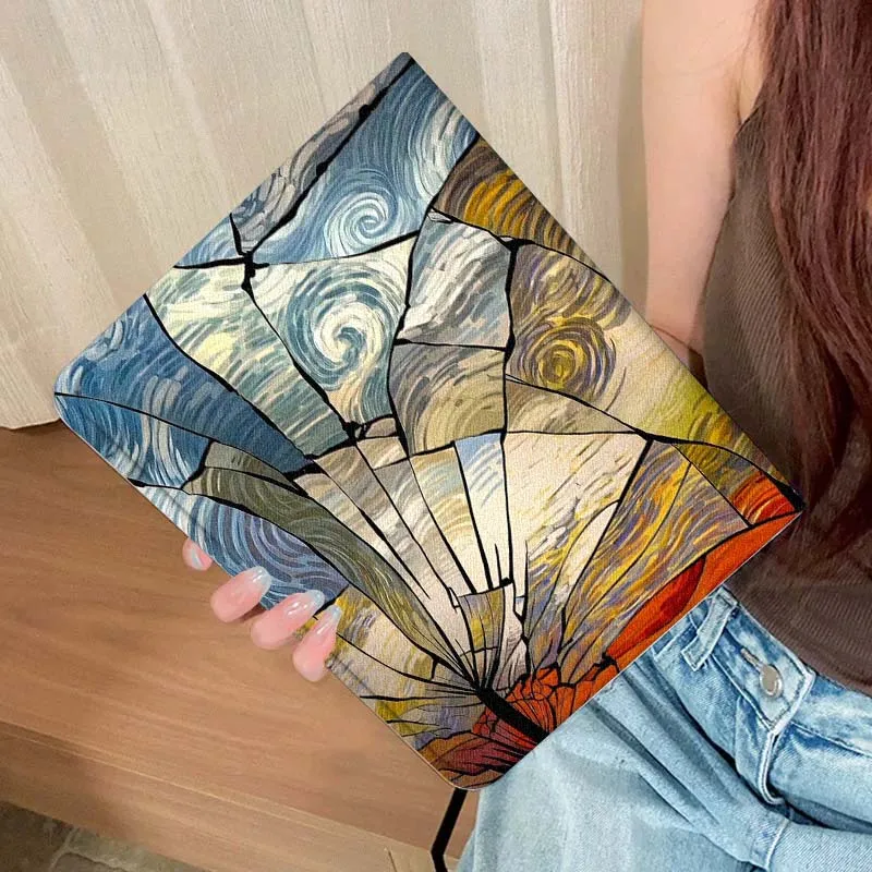 Mosaico de colores ondulados para Samsung Galaxy Tab A A7 A8 A9 A11 S6 S11 10,1 10,4 10,5 pulgadas Lite Plus funda para tableta