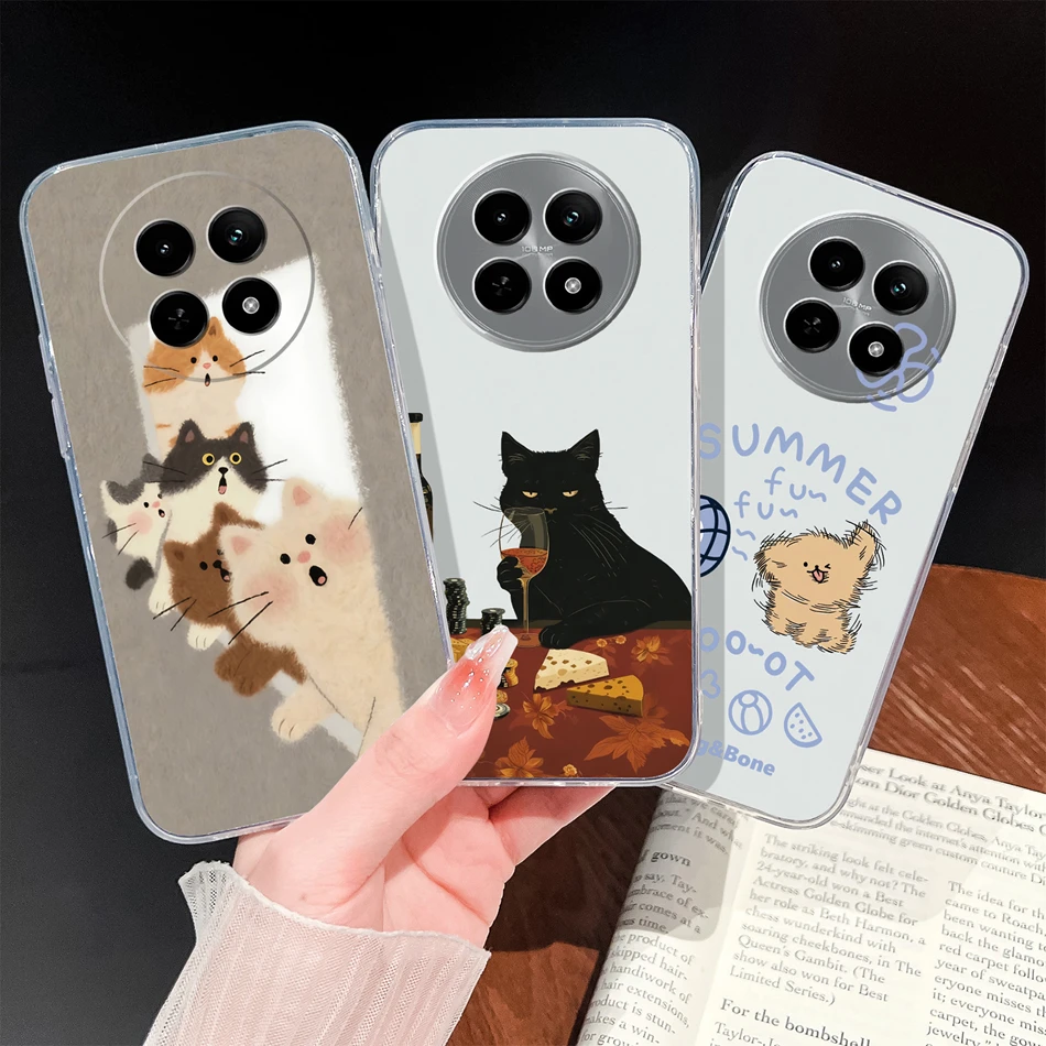 Para Realme 12 Pro Plus Lite 12 Plus 12X Funda encantador Ángel suave transparente silicona ligera carcasa de teléfono para Realme12 Funda - imagen 3