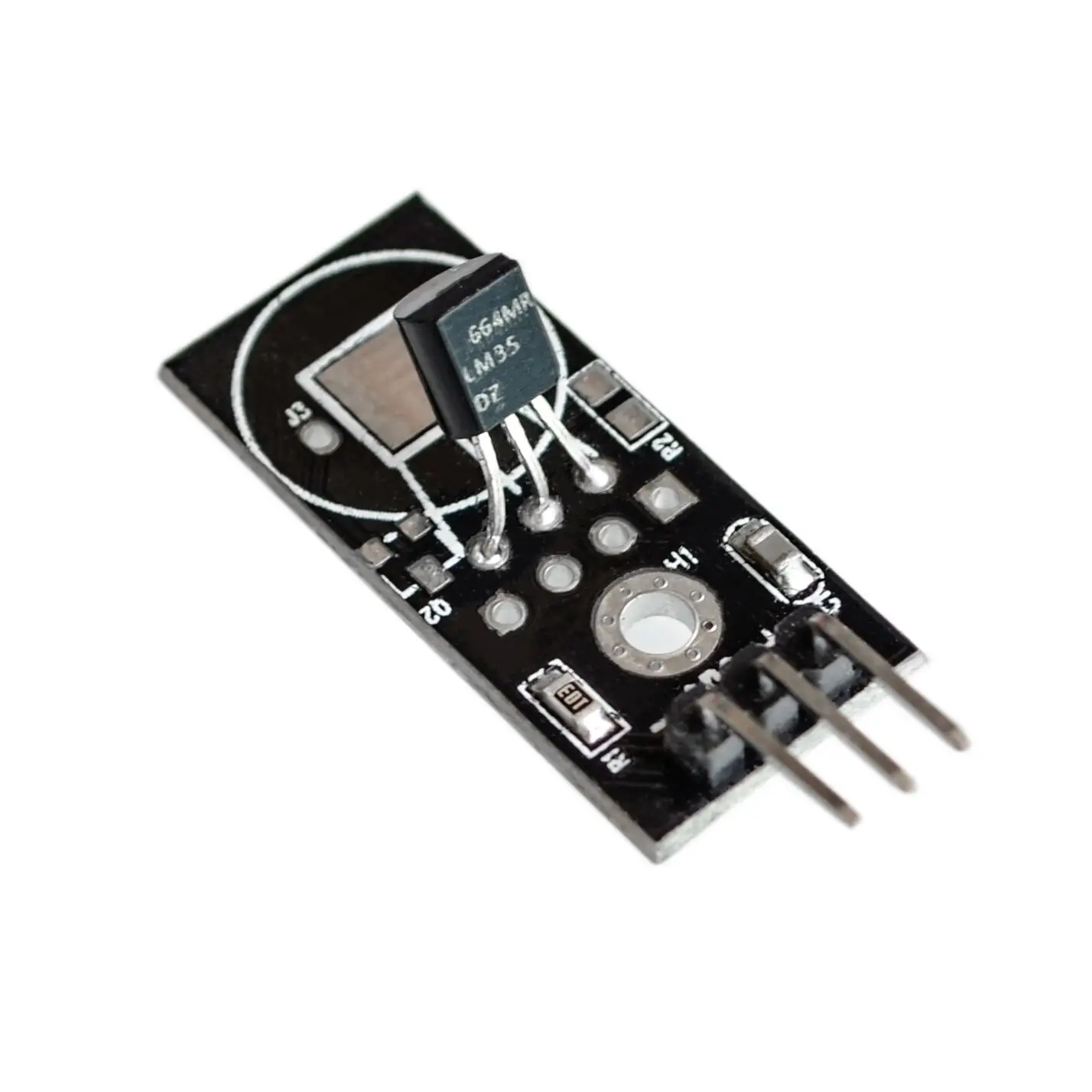 DC 4V-30V LM35D LM35DZ Módulo lineal de sensor de temperatura digital LM35 Coche inteligente - imagen 2