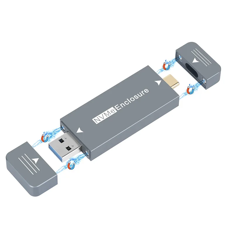 M.2 NVMe 2230 SSD carcasa USB A/C adaptador 10Gb USB3.2 Gen2 caja externa para M2 2230 NVMe SN740/SN530 520/PM991a/BG4/BC711