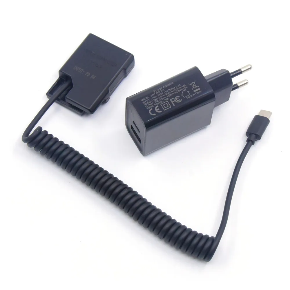 EP-5A EN-EL14 MH-24 batería simulada USB C Cable de banco de energía + cargador PD para Nikon D3200 D3300 D3500 P7000 P7100 D5300 D5500 D5600 - imagen 5