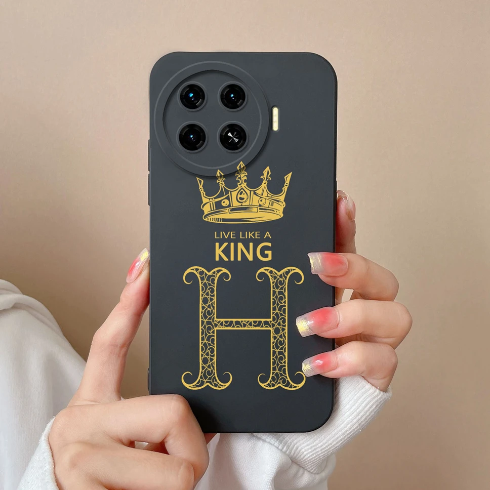 Funda cuadrada de silicona para Tecno Spark 20 Pro Plus, carcasa de teléfono con letras de corona, 4G - imagen 2