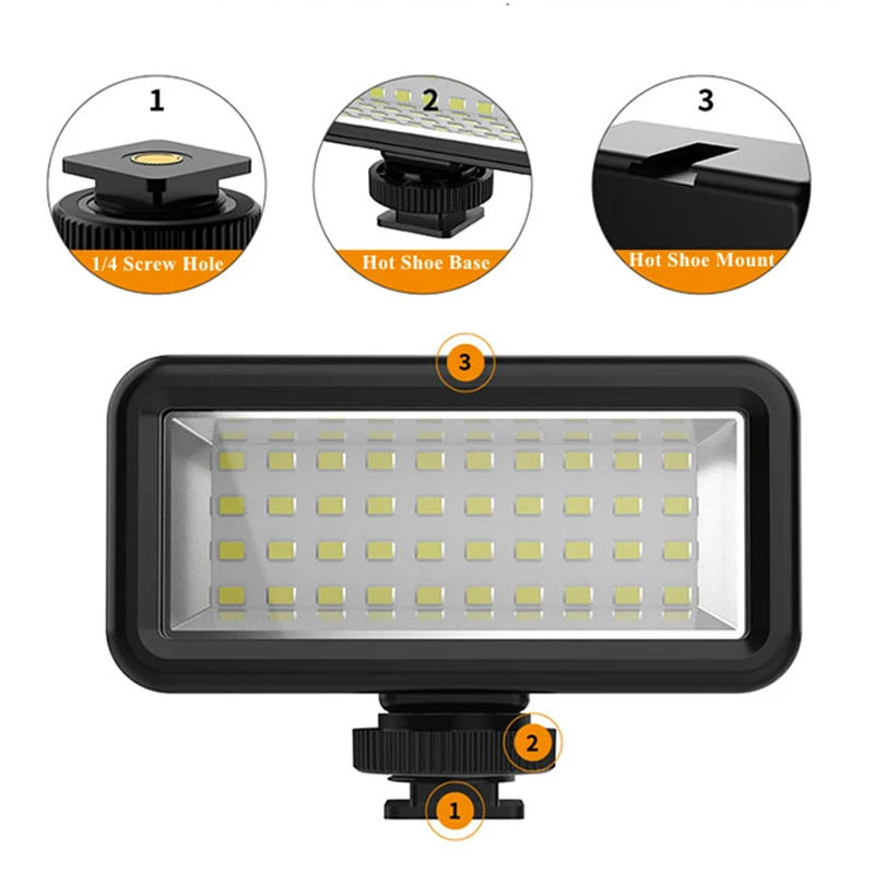 Luz LED Subacuática de Relleno GoPro Hero 9-12 / DJI Action 3 - imagen 3