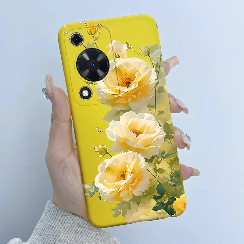 Funda para Huawei Nova Y72 mariposa Floral diseño de niña suave TPU funda trasera de silicona para Huawei Nova Y 72 MGA-LX3 disfruta de 70 Fundas - imagen 3