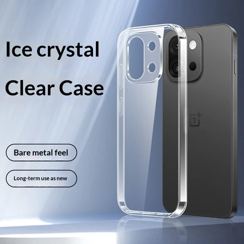 Funda de teléfono duradera y Flexible para OnePlus 15 OnePlus15 5G CPH2747 PLK110, funda transparente de TPU 360, protector suave transparente a prueba de golpes - imagen 2