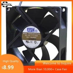 AVC DS08025B12H Ventilador PWM 80mm 12V para Ordenador