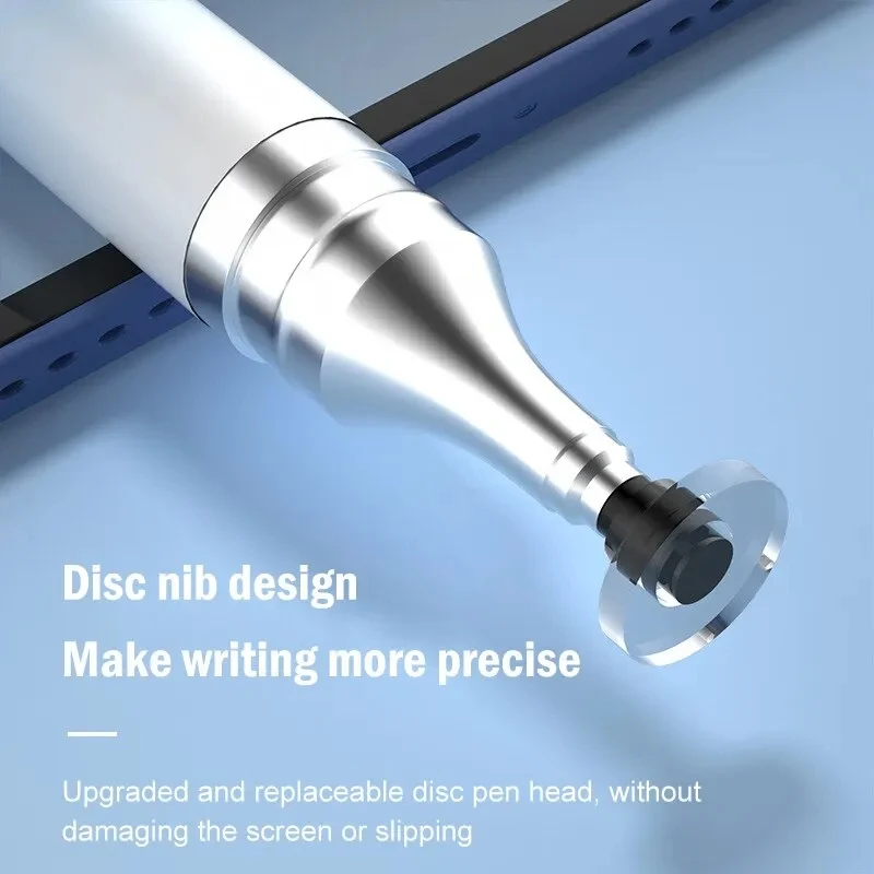 Bolígrafo capacitivo de doble cabezal, cabezal de silicona, lápiz óptico de doble uso, pintura, retoque de oficina, bolígrafo para tableta y teléfono móvil, bolígrafo capacitivo - imagen 2