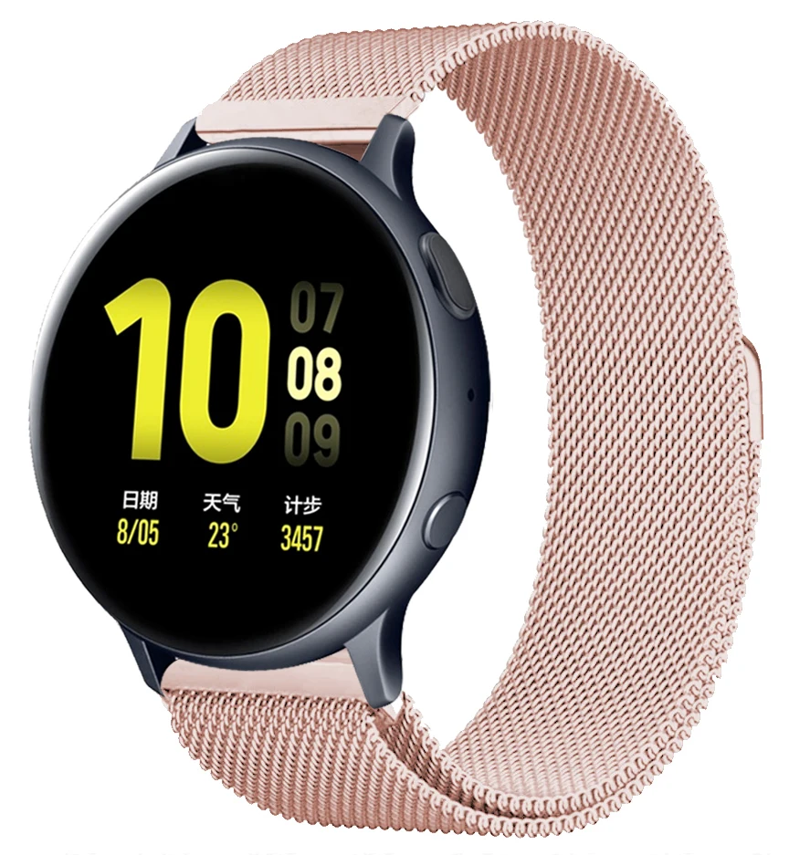 Correa de bucle milanés para garmin vivoactive 5 Denver sw360 DW reemplazo 20mm 22mm pulsera correa de reloj Amazfit MOTO Universal - imagen 5