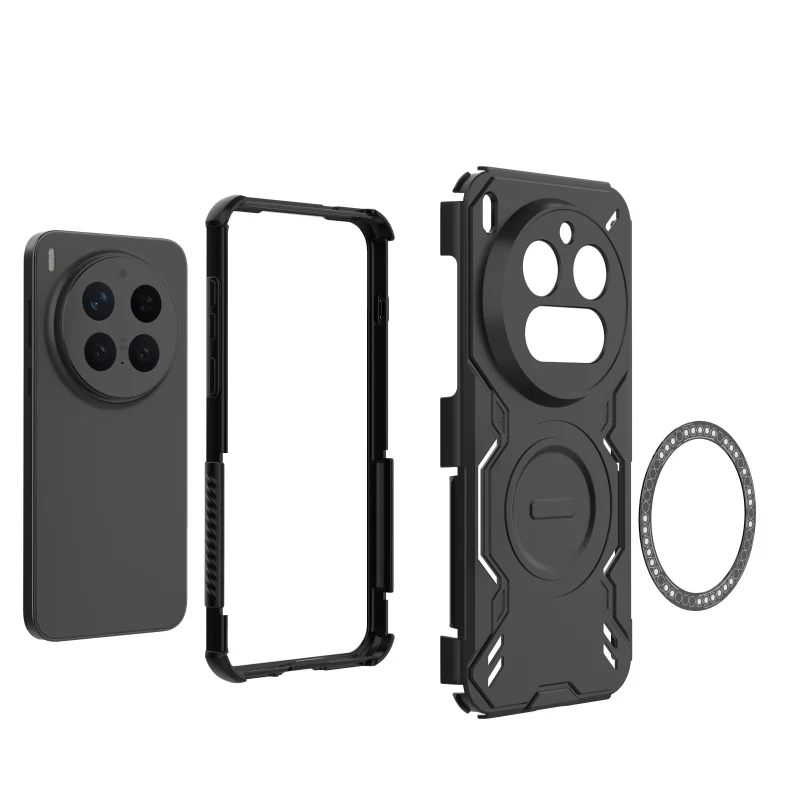 Para Vivo X300 Pro funda Vivo X300 Capas teléfono parachoques armadura trasera a prueba de golpes adsorción carga inalámbrica Fundas Vivo X300 Pro - imagen 4