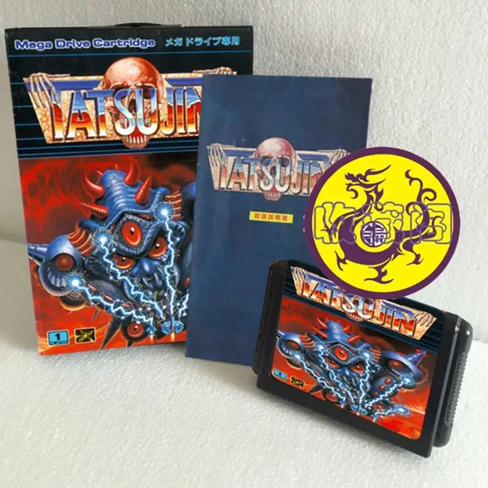 TRUXTON con caja y cartucho manual para tarjeta de juego Sega MD de 16 bits, sistema MegaDrive Genesis