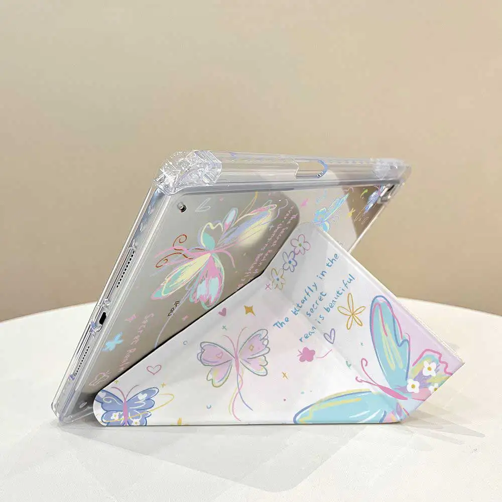 Funda de mariposa plegable en Y para iPad (A16) 11a generación 10a 10,2 9a 8a 7a Funda para iPad Air4 5 Air11 13 Pro11 13 ''M4 Pro12.9 5a 6a - imagen 3