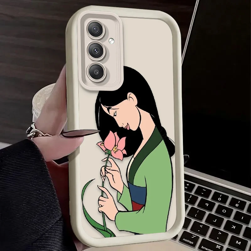 Funda blanda de dibujos animados de Disney Mulan para Samsung Galaxy A35 A55 A15 A25 A16 A06 A05S A24 A13 A23 A12 A22 A32 A52 A71 A51 4G - imagen 3
