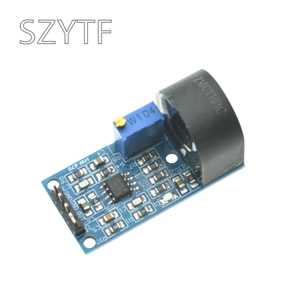 Mini transformador de corriente alterna ZMCT103C – Módulo de sensor 5A de alta precisión para monitoreo eléctrico