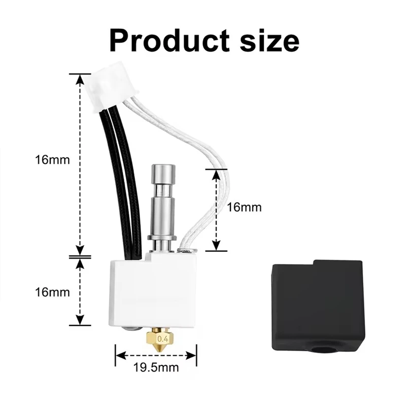 Piezas de impresora 3D para Anycubic Kobra S1 Hotend Kobra S1 Combo Kit de extremo caliente para Anycubic Kobra S1C accesorios de cabezal de impresión de boquilla - imagen 5