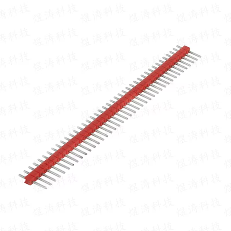 Pin macho de una sola fila, 50 piezas, 2,54mm, 1x2P/3P/4P/5P/6P/7P/8P/9/10/12/15/20/40 pines cabezal 1x40P, rojo, negro, verde, azul, amarillo, blanco - imagen 4