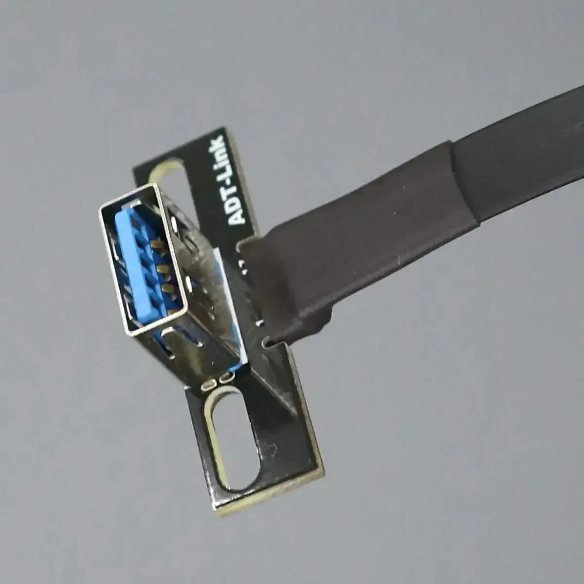 ADT-Link 3A USB 3.1 Tipo-C Macho a USB-A Hembra A Doble 90 °   Cable de datos de carga rápida USB 3.1 en ángulo hacia arriba y hacia abajo FPV FPC plano de cinta - imagen 5