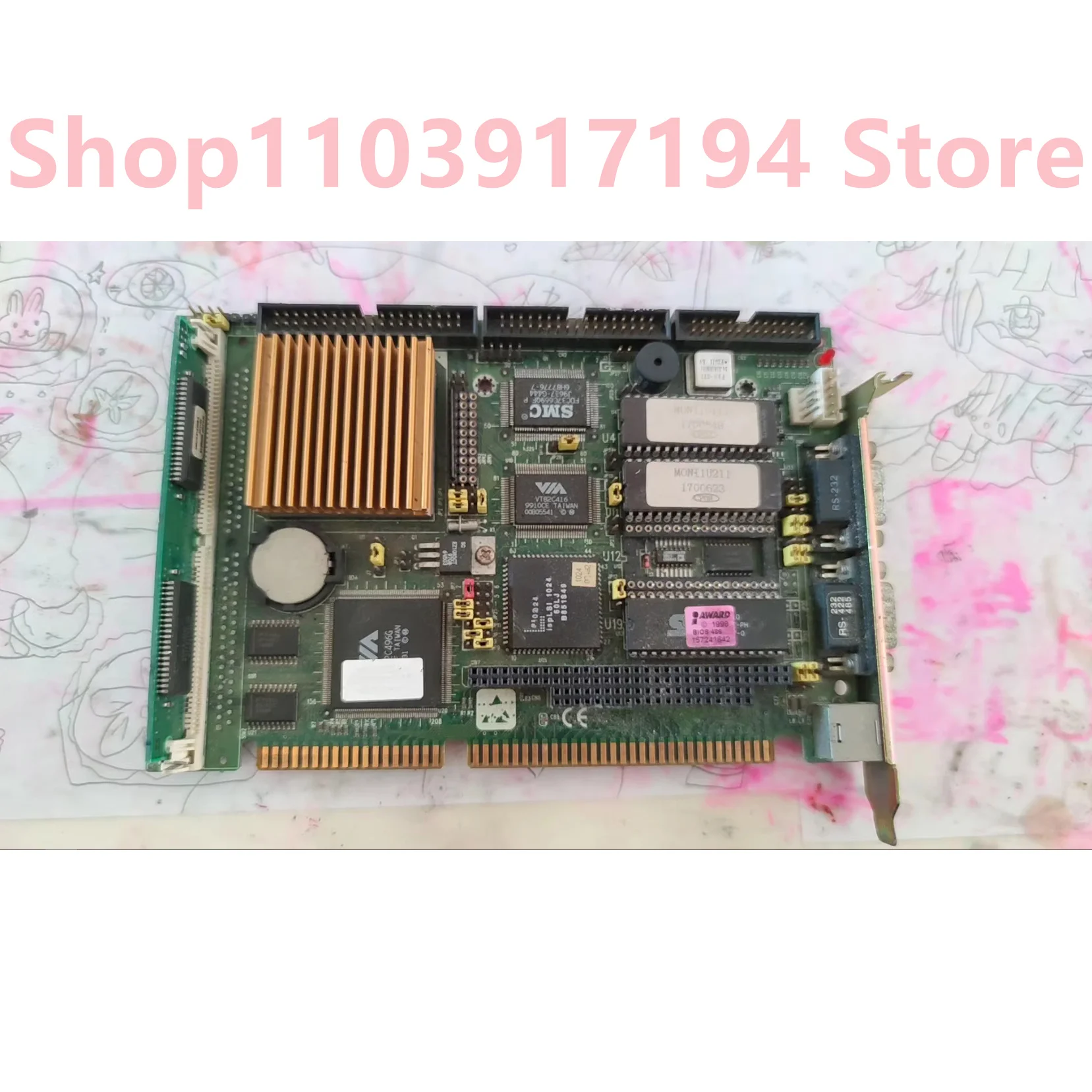 PCA-6144S Rev.B1 Placa base de control industrial de media longitud - imagen 2