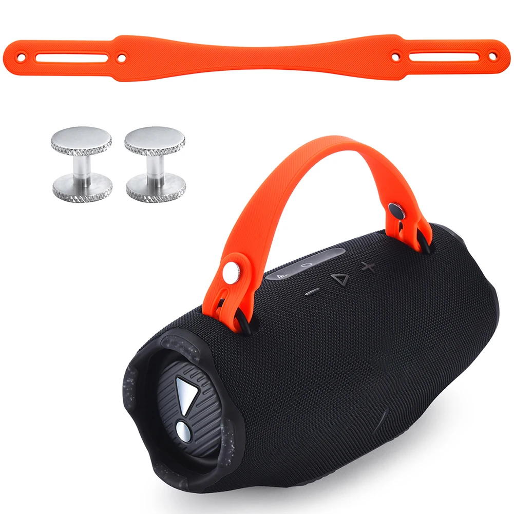 Cinturón con mango de altavoz de silicona con 2 pares de tornillos, cinturón con mango fuerte, antideslizante, para viajes al aire libre, para altavoz BT portátil JBL Xtreme 4