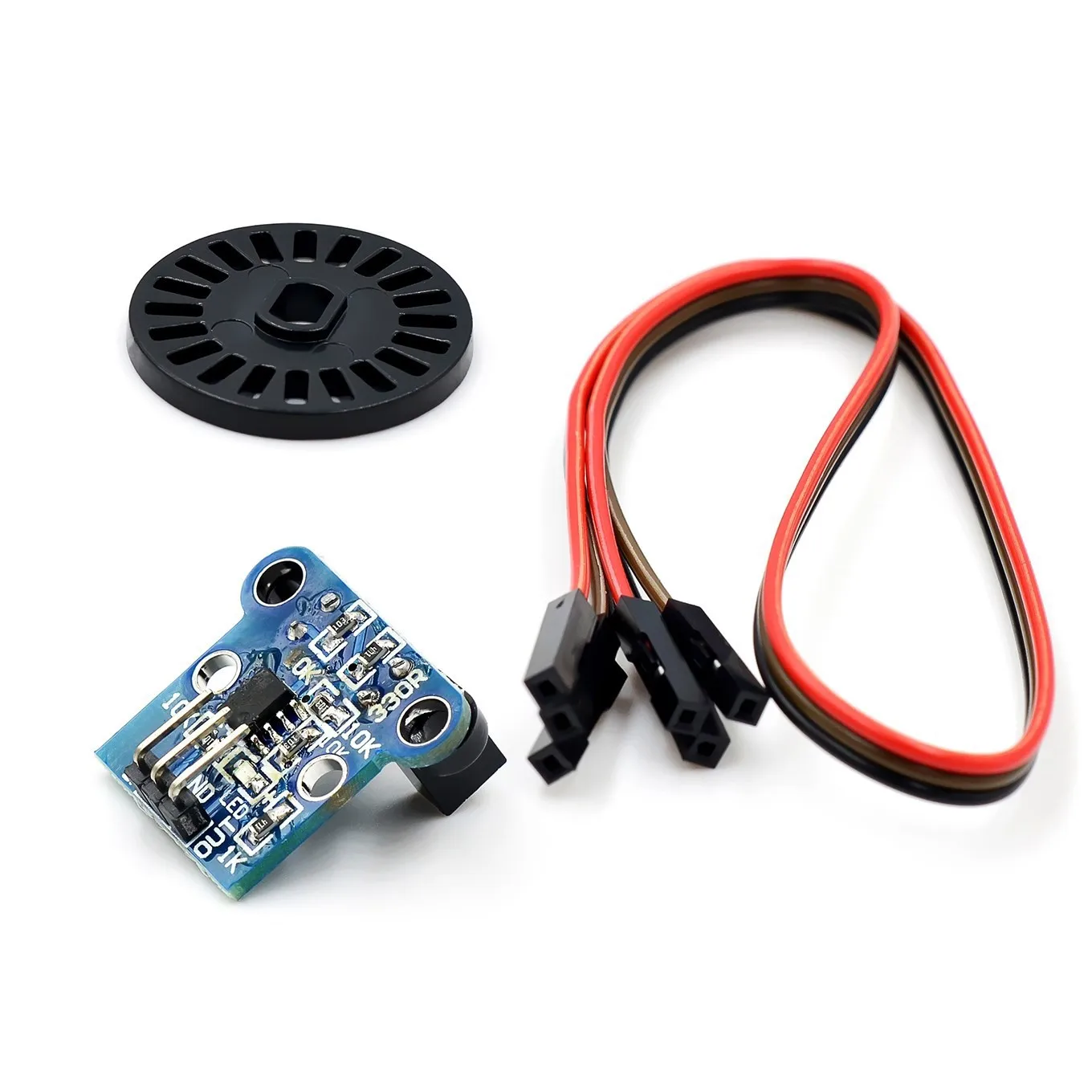 1 Juego de módulo Sensor de medición de doble velocidad HC-020K con codificadores fotoeléctricos, Kit superior para arduino