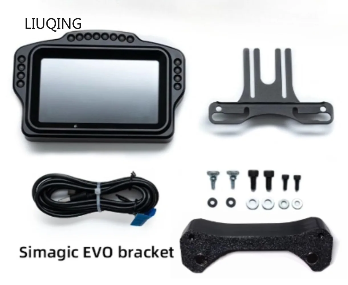 Tablero de carreras DV480/DH480 PRO Dashboard Sim Racing Dash Display con pantalla de 5 "y LED RGB de 16-18 para Simagic Fanatec MOZA - imagen 2