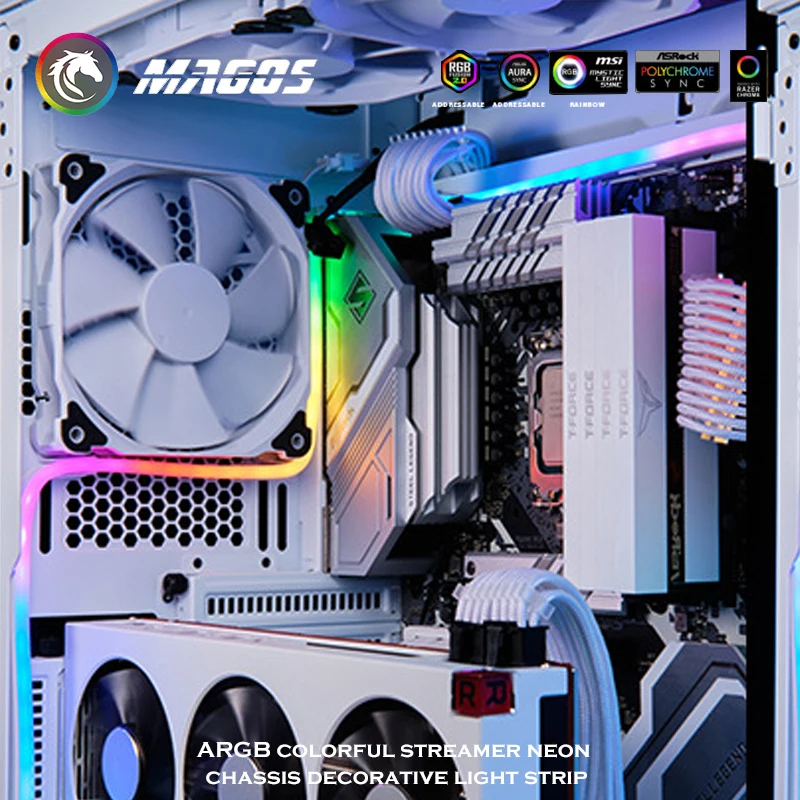 Phanteks Neon Tira LED RGB – Sincronización ASUS Gigabyte MSI - imagen 5