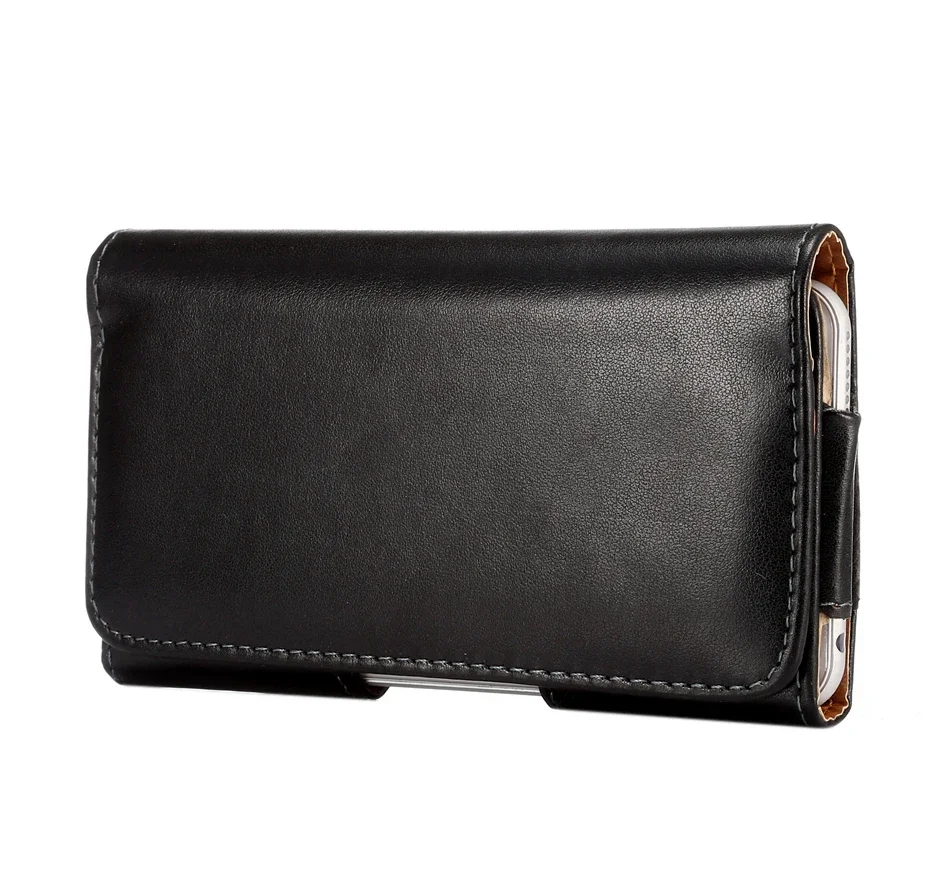 Funda Universal de cuero PU para teléfono, 5,5 pulgadas, informal, con Clip para cinturón, riñonera, para Iphone 15, 14 y Xiaomi, 6,3 - imagen 2