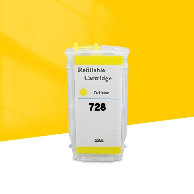 Cartucho de tinta de repuesto recargable 130ML 728 con chip para HP728 para impresora HP 728 DesignJet T730 T830 - imagen 5