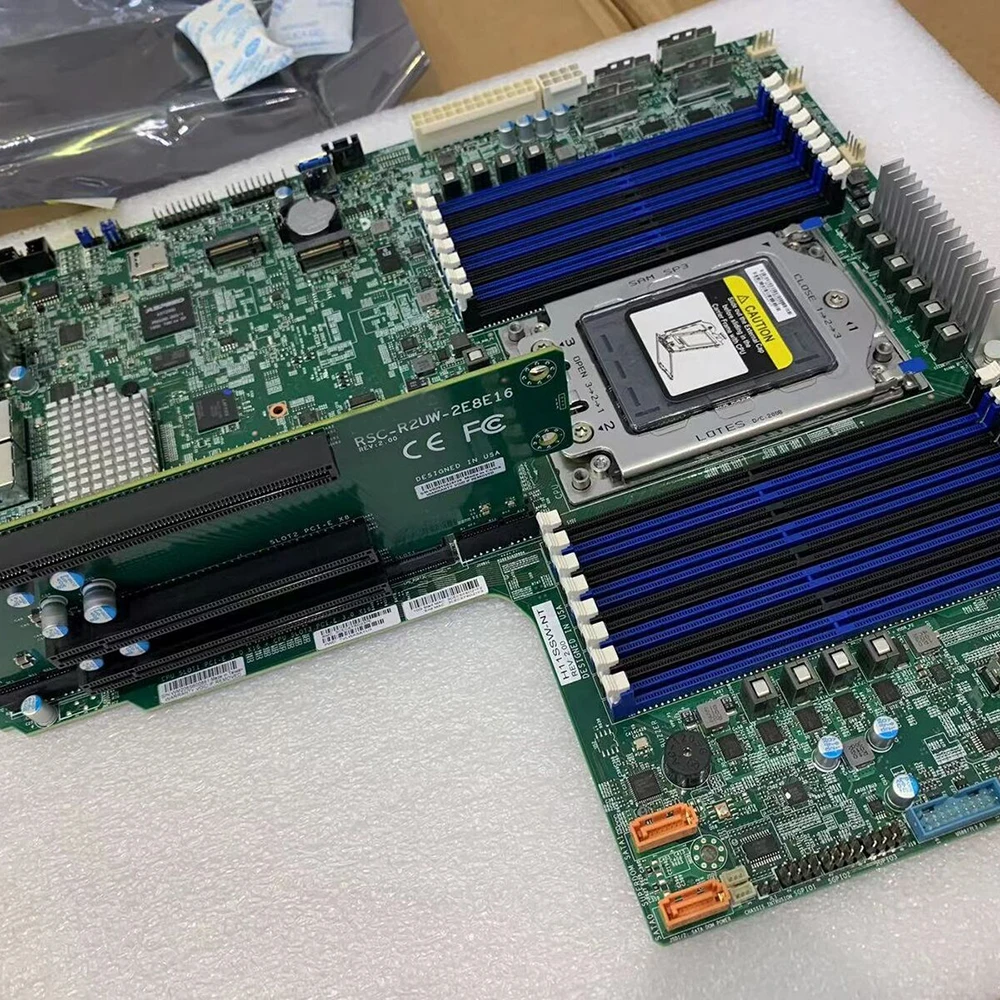 Para placa base Supermicro AMD soporte de un solo canal AMD1 generación 2 CPU REV: 2,0 placa base de servidor H11SSW-NT - imagen 5