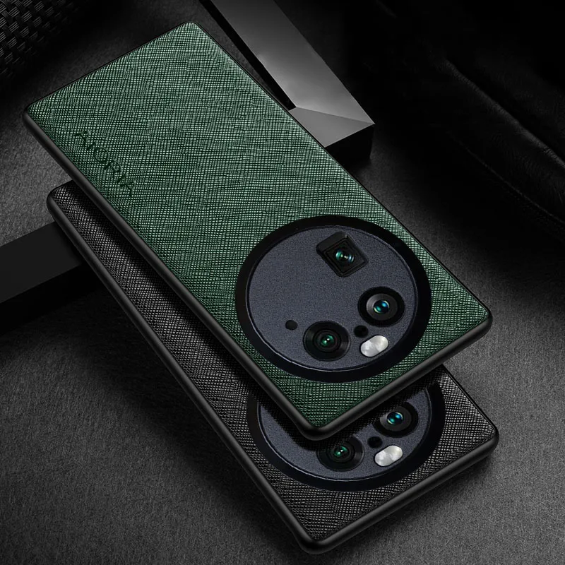 Funda de cuero con patrón cruzado para Oppo Find X6 Pro X3 X5 Pro Lite, funda coque de lujo para x3 pro