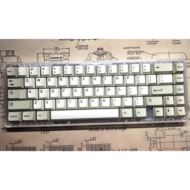 Juego de teclas con tema Beige SW, teclas de doble disparo para teclado mecánico, teclas personalizadas para teclado de oficina y juegos - imagen 3