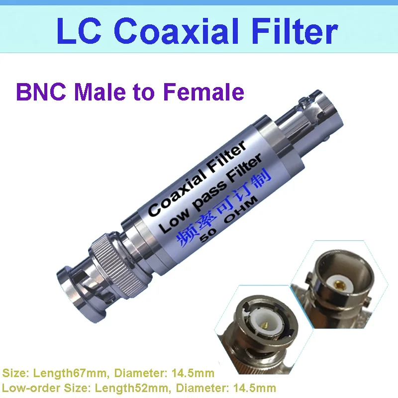 LPF-1MHz Filtro de paso bajo LC LPF 1MHz BNC macho a hembra hembra a hembra Filtro Coaxial SMA Filtro de paso alto - imagen 2