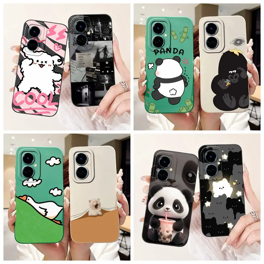 Funda de dibujos animados de animales para Tecno Camon 19 Pro, carcasa de protección completa, bolsas suaves, 5G, CI7n
