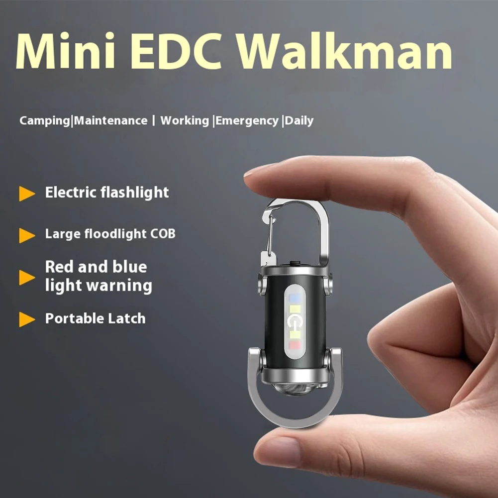 Mini linterna LED superbrillante de 1200LM recargable para acampar al aire libre - imagen 2