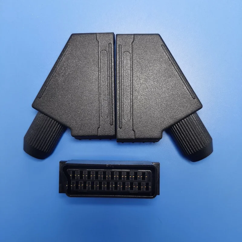 10 Uds DIY hembra Euro SCART conector de soldadura 21 pines adaptador de enchufe RGB - imagen 2