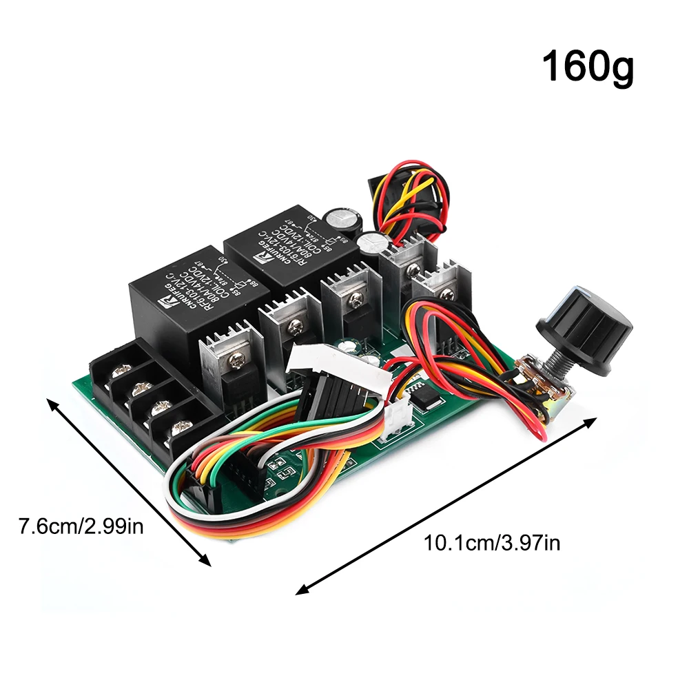 Controlador de velocidad del Motor PWM DC DC 10 -55V pantalla LED Digital 0 -100% módulo de accionamiento ajustable entrada MAX 60A 12V 24V 36V 48V - imagen 5