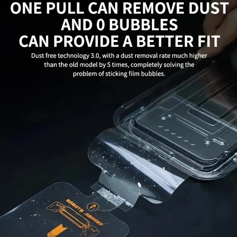 Protector de pantalla de vidrio con un solo clic, sin polvo, para Xiaomi POCO F7, película de revestimiento oleofóbico de vidrio POCO F7, película de vidrio templado POCO F7 - imagen 5