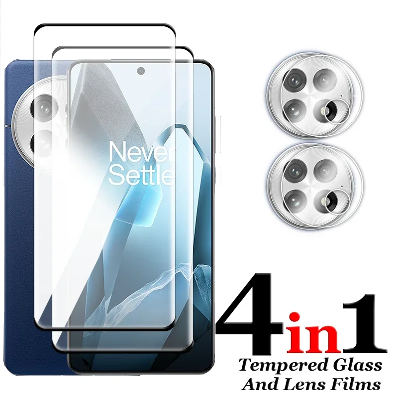 Para OnePlus 13 Protector de pantalla de cubierta completa curvada 3D de vidrio para OnePlus 11 12 13 5G vidrio templado para OnePlus 13 5G película de lente - imagen 3
