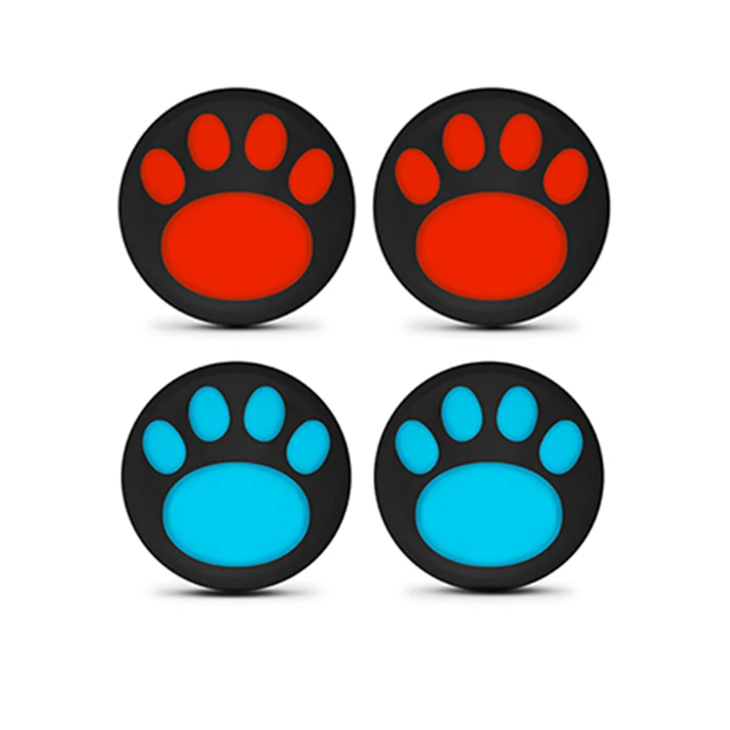 Tapa de agarre para pulgar con pata de gato, Compatible con Nintendo Switch 2, tapa de poste Vertical de silicona adecuada para accesorios Joycon Switch2, 4 Uds. - imagen 2