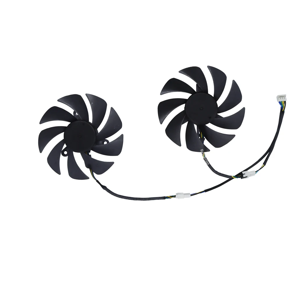 Ventilador de tarjeta de vídeo GPU Cooler para 51RISC rtx2060 6G, para For SOYO ABIT JIESHUO MLLSE rtx 3070 TiM 8G 3060M 3070M,For 51risc RTX 3070 TiM 8gb,2 unids/set,FL8015 12VB - imagen 3