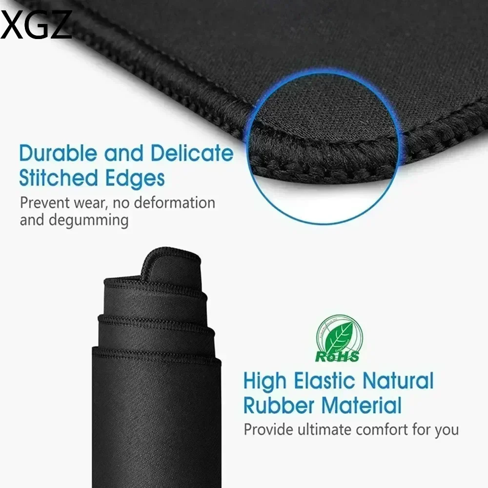 Alfombrilla de ratón para juegos en blanco y negro, teclado grande, alfombrilla de escritorio de 31,5x11,8 pulgadas, mapa del terreno, adecuada para uso doméstico y de oficina, 1 unidad - imagen 5