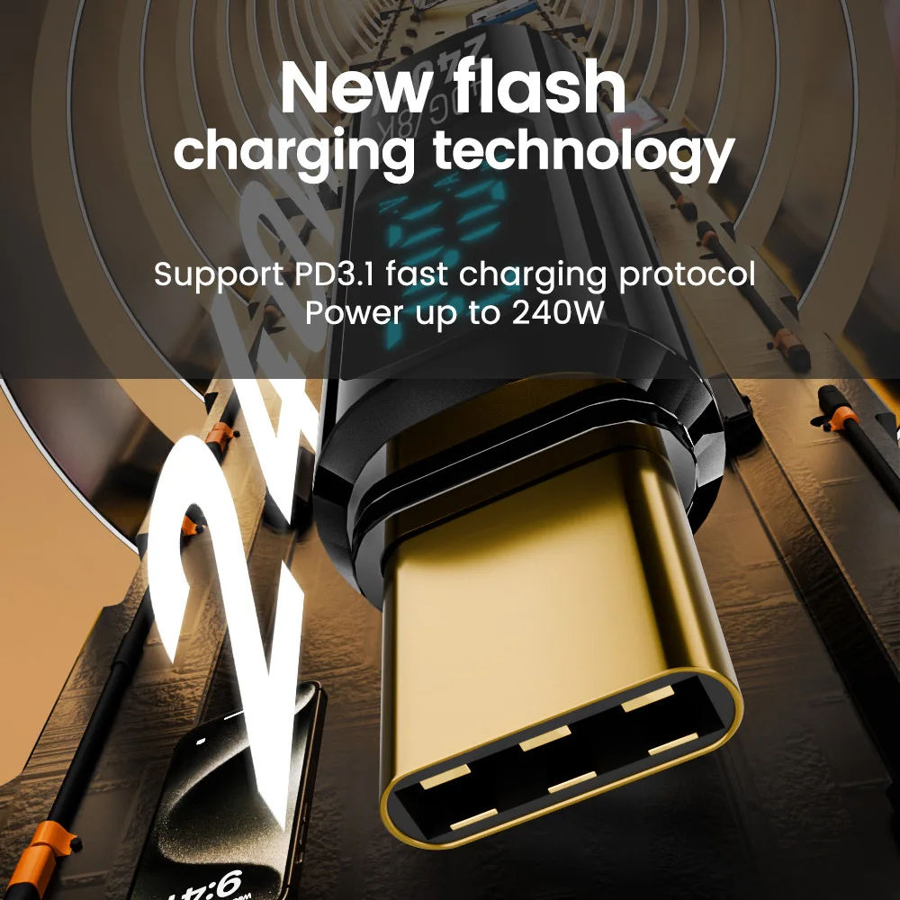 Elough pantalla Digital PD240W USB4.0 adaptador USB C a C OTG 8K @ 60Hz conector tipo C de carga rápida para iPhone 15 MacBook Laptop - imagen 4